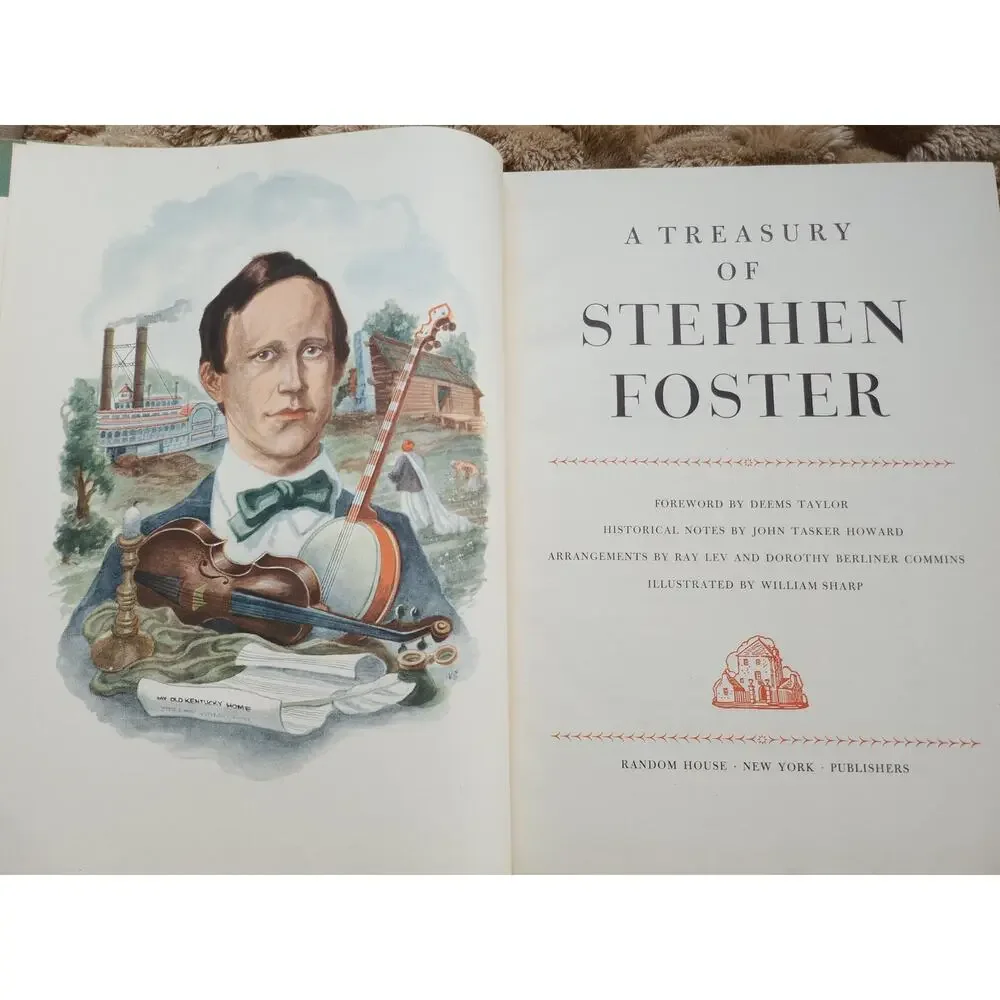 1947, Treasure of Stephen Foster, antique music book